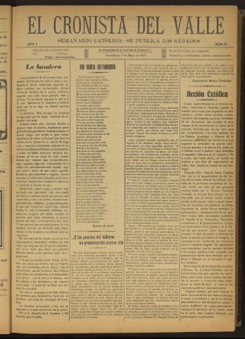 'El Cronista del Valle' - Época 1ª Año I Número 10 - 1910 mayo 07