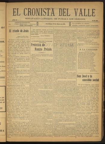 'El Cronista del Valle' - Época 1ª Año IV Número 160 - 1913 marzo 22