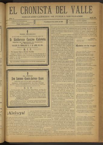 'El Cronista del Valle' - Época 1ª Año VI Número 266 - 1915 abril 10