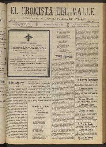 'El Cronista del Valle' - Época 1ª Año IX Número 417 - 1918 marzo 02