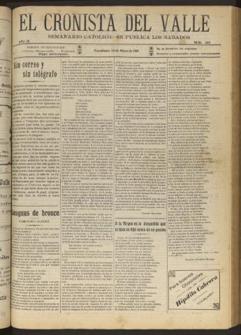 'El Cronista del Valle' - Época 1ª Año IX Número 420 - 1918 marzo 23