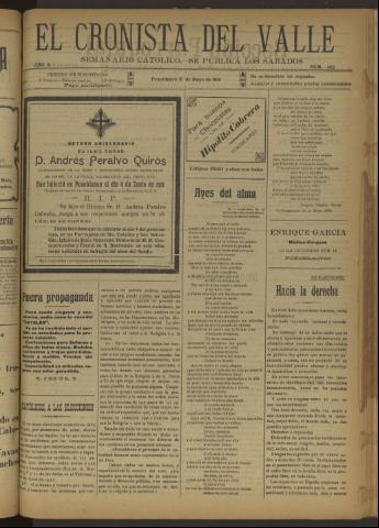 'El Cronista del Valle' - Época 1ª Año X Número 482 - 1919 mayo 31