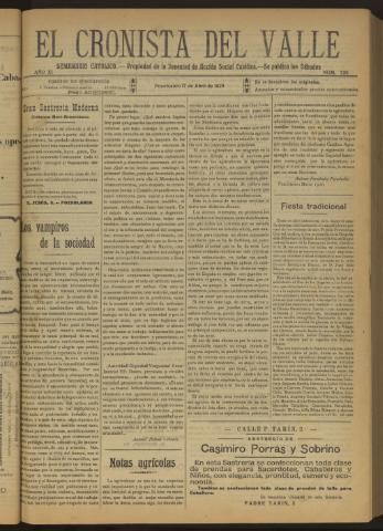 'El Cronista del Valle' - Época 1ª Año XI Número 528 - 1920 abril 17