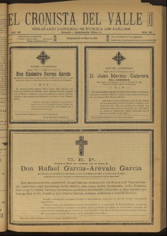 'El Cronista del Valle' - Época 1ª Año XIV Número 688 - 1923 mayo 19