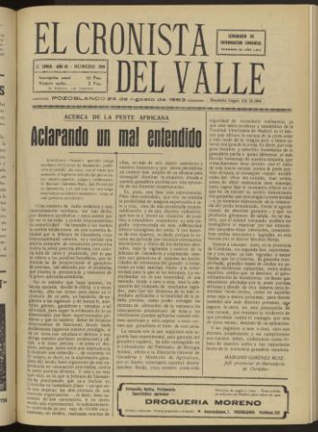 'El Cronista del Valle' - Época 2ª Año VI Número 306 - 1963 agosto 24