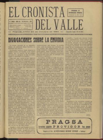 'El Cronista del Valle' - Época 2ª Año VII Número 366 - 1964 octubre 24