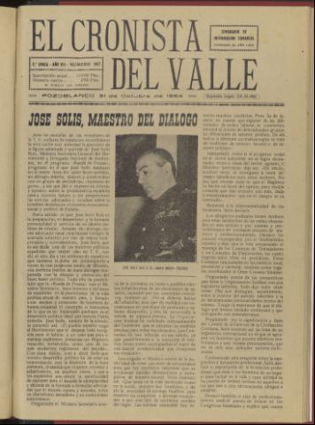'El Cronista del Valle' - Época 2ª Año VII Número 367 - 1964 octubre 31