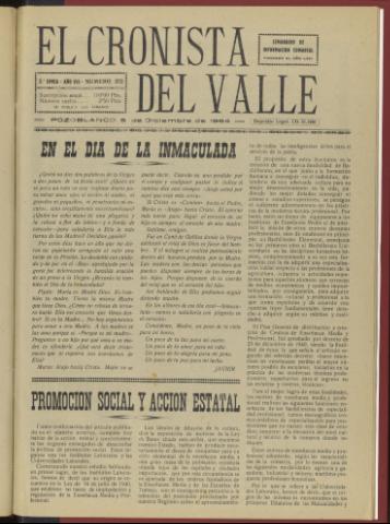 'El Cronista del Valle' - Época 2ª Año VII Número 372 - 1964 diciembre 05