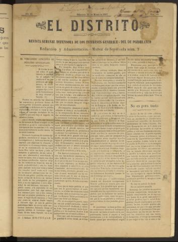 'El Distrito : revista Semanal Defensora de los Intereses Generales de Pozoblanco' - Año III Número 89 - 1897 marzo 24
