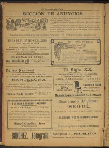'El Cronista del Valle' - Época 1ª Año I Número 1 - 1910 marzo 05