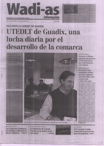 'Wadi-as información : periódico semanal de la comarca de Guadix.' - Año II Número 96 - 2004 febrero 06