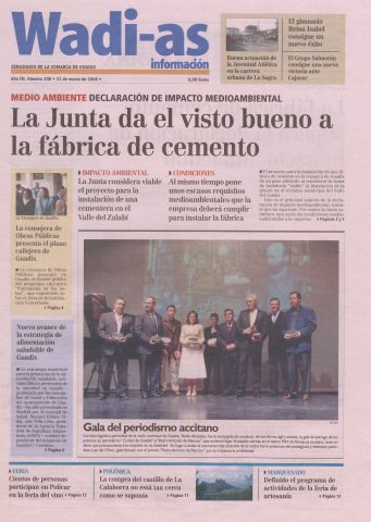 'Wadi-as información : periódico semanal de la comarca de Guadix.' - Año III Número 208 - 2006 marzo 31