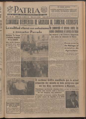 'Patria : diario de Falange Española Tradicionalista y de las J.O.N.S.' - Año XI Número 2ed_2883 - 1946 marzo 11