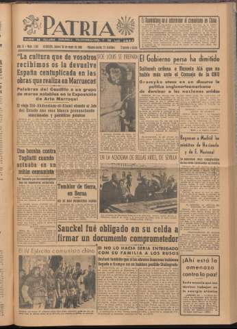 'Patria : diario de Falange Española Tradicionalista y de las J.O.N.S.' - Año XI Número 2ed_2961 - 1946 mayo 30