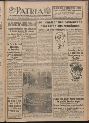 'Patria : diario de Falange Española Tradicionalista y de las J.O.N.S.' - Año XI Número 2ed_2976 - 1946 junio 15