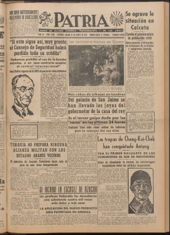 'Patria : diario de Falange Española Tradicionalista y de las J.O.N.S.' - Año XI Número 2ed_3089 - 1946 octubre 26