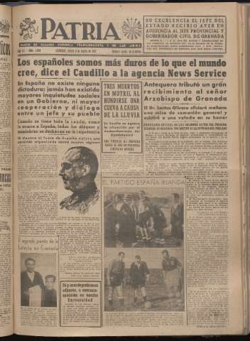 'Patria : diario de Falange Española Tradicionalista y de las J.O.N.S.' - Año XII Número 4000 - 1947 marzo 6