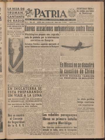 'Patria : diario de Falange Española Tradicionalista y de las J.O.N.S.' - Año XII Número 2ed_4009 - 1947 marzo 17