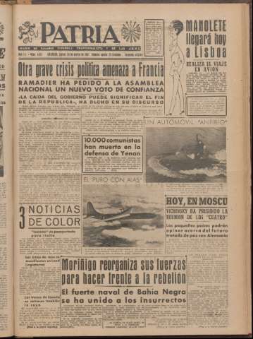 'Patria : diario de Falange Española Tradicionalista y de las J.O.N.S.' - Año XII Número 2ed_4012 - 1947 marzo 20