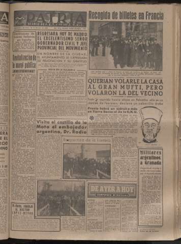 'Patria : diario de Falange Española Tradicionalista y de las J.O.N.S.' - Año XIII Número 4272 - 1948 febrero 15