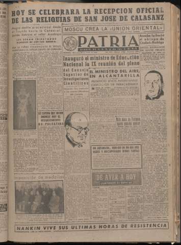 'Patria : diario de Falange Española Tradicionalista y de las J.O.N.S.' - Año XIV Número 4563 - 1949 enero 26