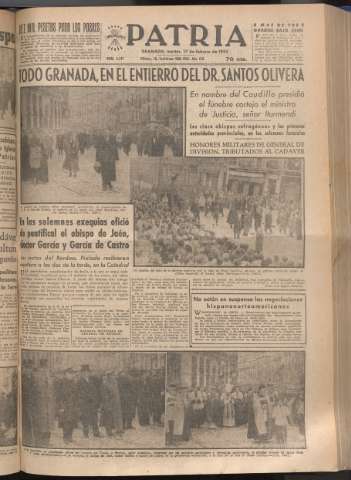 'Patria : diario de Falange Española Tradicionalista y de las J.O.N.S.' - Año XVIII Número 5347 - 1953 febrero 17
