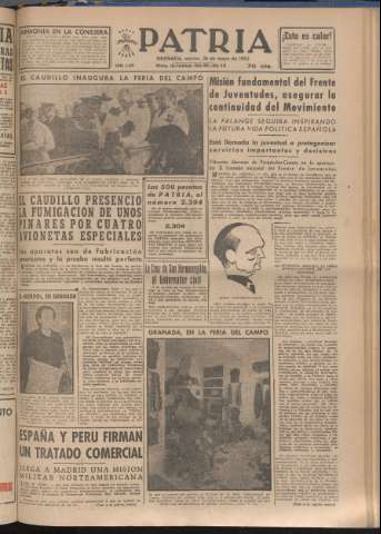 'Patria : diario de Falange Española Tradicionalista y de las J.O.N.S.' - Año XVIII Número 5430 - 1953 mayo 26