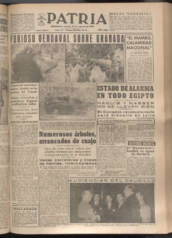 'Patria : diario de Falange Española Tradicionalista y de las J.O.N.S.' - Año XIX Número 5807 - 1954 marzo 26
