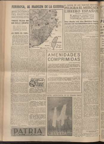 'Patria : diario de Falange Española Tradicionalista y de las J.O.N.S.' - Año XX Número 6076 - 1955 febrero 19