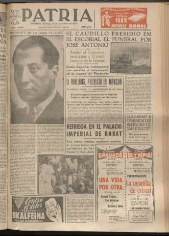 'Patria : diario de Falange Española Tradicionalista y de las J.O.N.S.' - Año XX Número 6297 - 1955 noviembre 20