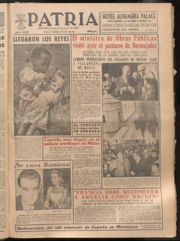 'Patria : diario de Falange Española Tradicionalista y de las J.O.N.S.' - Año XXI Número 6335 - 1956 enero 6