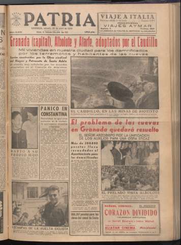 'Patria : diario de Falange Española Tradicionalista y de las J.O.N.S.' - Año XXI Número 6430 - 1956 abril 28