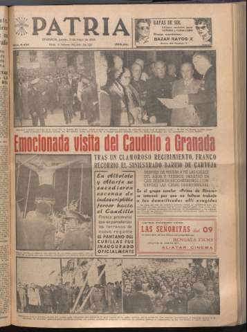 'Patria : diario de Falange Española Tradicionalista y de las J.O.N.S.' - Año XXI Número 6434 - 1956 mayo 3