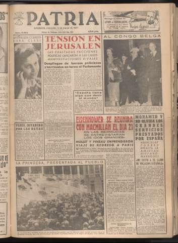 'Patria : diario de Falange Española Tradicionalista y de las J.O.N.S.' - Año XXII Número 6682 - 1957 marzo 6