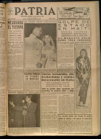 'Patria : diario de Falange Española Tradicionalista y de las J.O.N.S.' - Año XXII Número 6768 - 1957 junio 15
