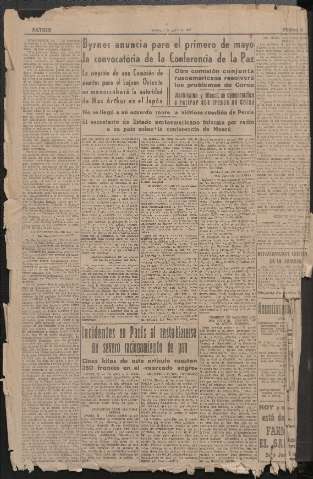 'Patria : diario de Falange Española Tradicionalista y de las J.O.N.S.' - Año XI Número 2824 - 1946 enero 1 pag. 6