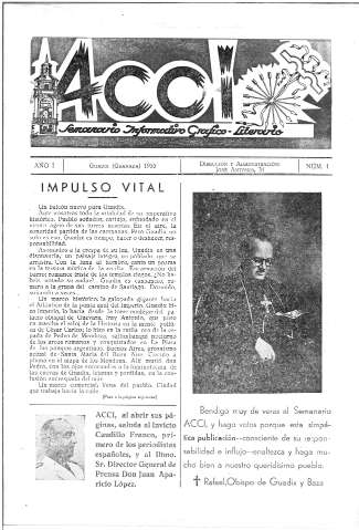 'Patria : diario de Falange Española Tradicionalista y de las J.O.N.S.' - Año XI Número 2824 - 1946 enero 1 pag. 1