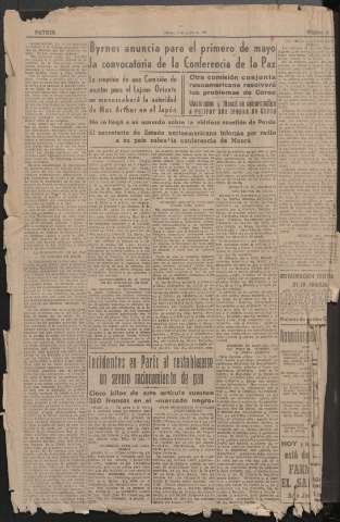'Patria : diario de Falange Española Tradicionalista y de las J.O.N.S.' - Año XI Número 2824 - 1946 enero 1 pag. 6