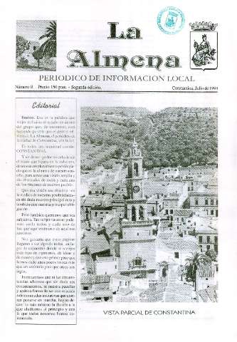 'La Almena : periódico de información local' - Año I Número 0 - 1998 julio
