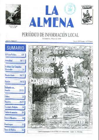 'La Almena : periódico de información local' - Año II Número 9 - 1999 abril