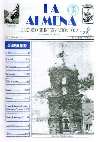 'La Almena : periódico de información local' - Año III Número 28 - 2000 noviembre