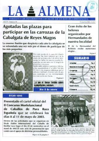 'La Almena : periódico de información local' - Año IV Número 35 - 2001 junio