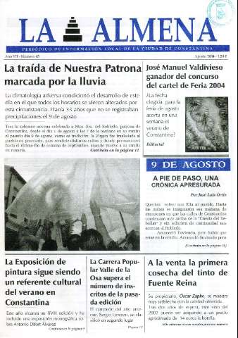 'La Almena : periódico de información local' - Año V Número 44 - 2002 marzo