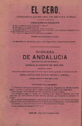 'El cero : periódico literario de brocha gorda' - Año 1 Número 4 - 1867 febrero 28