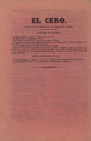 'El cero : periódico literario de brocha gorda' - Año 1 Número 31 - 1867 septiembre 23