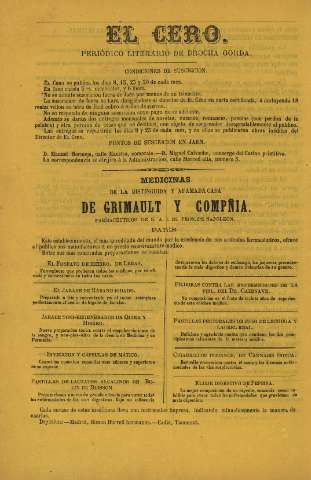 'El cero : periódico literario de brocha gorda' - Año 1 Número 36 - 1867 octubre 30