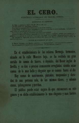 'El cero : periódico literario de brocha gorda' - Año 2 Número 48 - 1868 enero 30