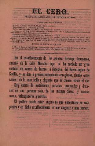 'El cero : periódico literario de brocha gorda' - Año 2 Número 49 - 1868 febrero 8