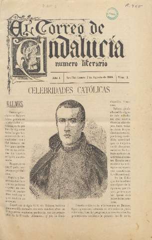 'El Correo de Andalucía : Número Literario' - Año I Número 1 - 1899 agosto 7