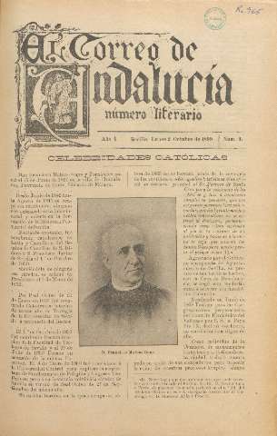 'El Correo de Andalucía : Número Literario' - Año I Número 9 - 1899 octubre 2